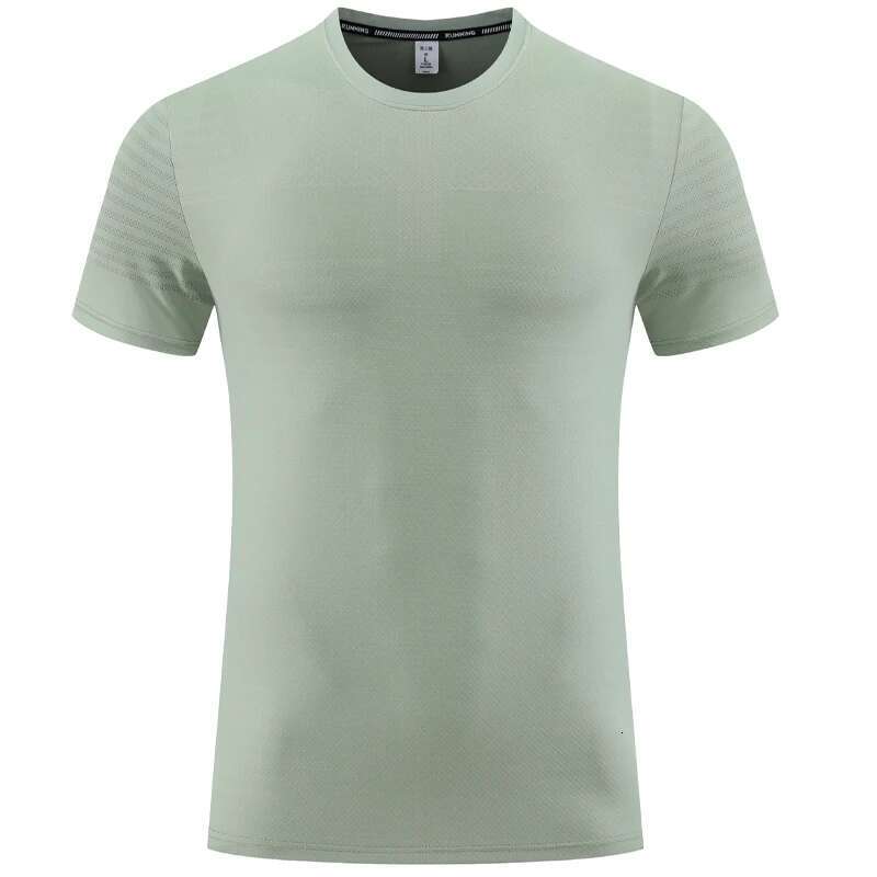 Ddmyoutdoor China Domestic Mens Running Sports T Shirts Fiess Training Spandex Summer Quick Dry Print Short Sleeve Workout Causal Exercise Breathable 