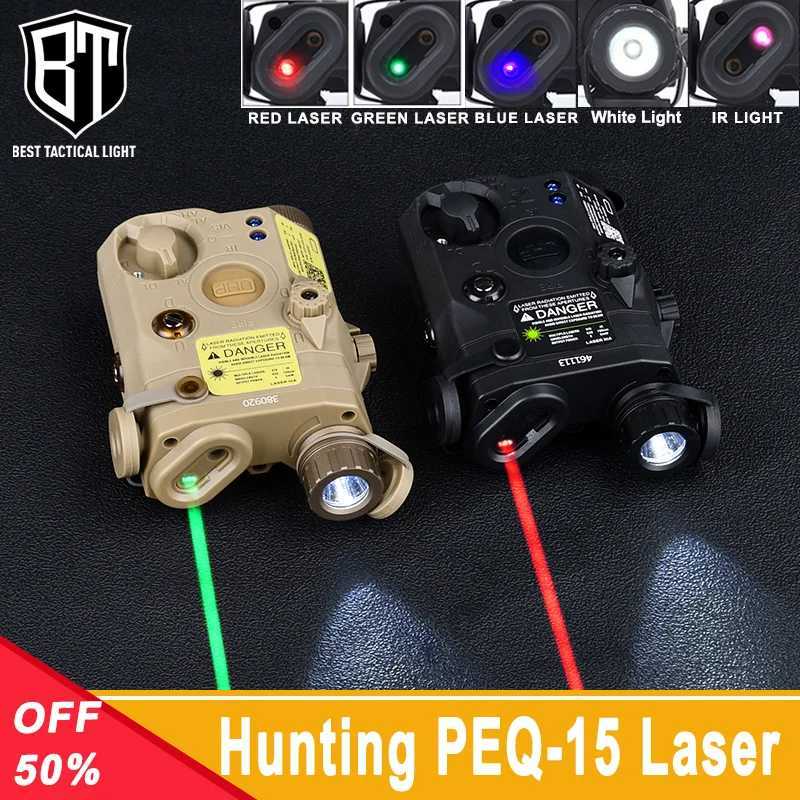 Hunting UHP AN PEQ-5 IR Red Dot Sight Blue Green Version Fit 20mm Rail Weapon Led Scout Light Airsoft Accessory Hunting LaserW241227