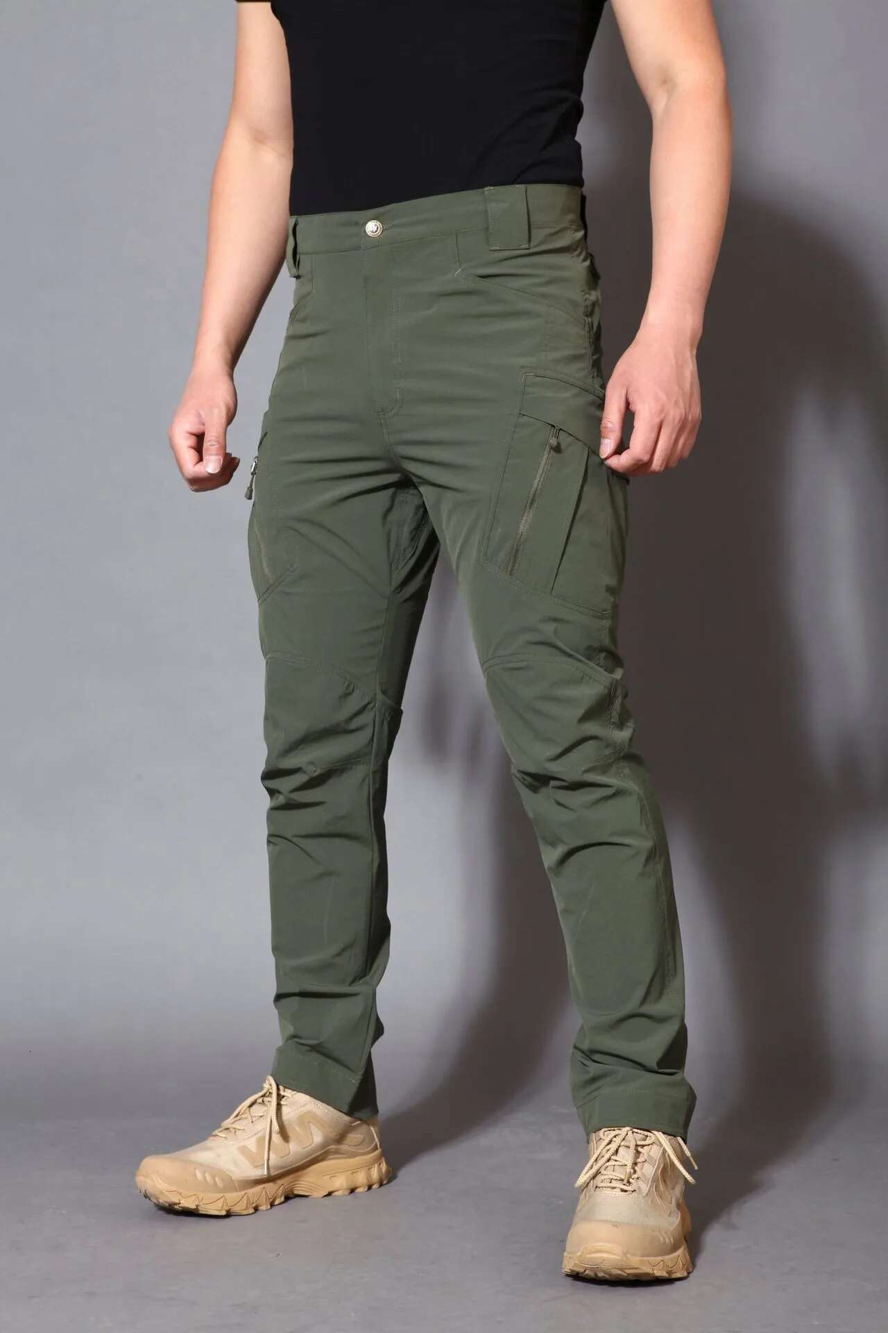 Men's Outdoor Military Casual Ix9 Ix7 Tactical Track Pants Breathable Waterproof Camping Fishing Hiking Training Cargo Trousers