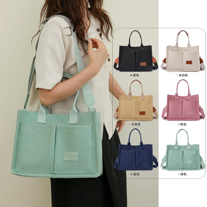 2025 New Casual Handheld Canvas Shoulder Large Capacity Multi layered Women's Crossbody Bag swissmilitary