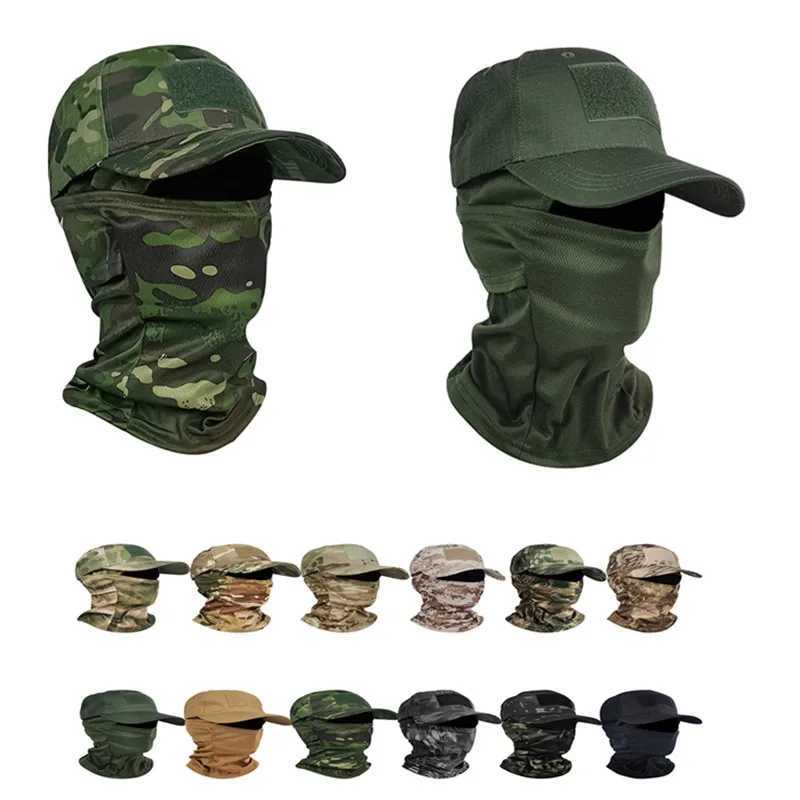 Outdoor clava Face Mask Sunhat Camouflage Hood s Jung Cycling Hiking Military Tactical Full Face gear Cover ScarfXJ250116
