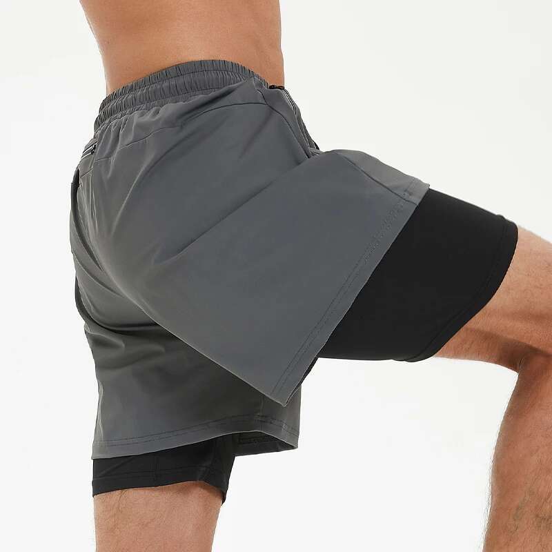 Ddmyoutdoor China Domestic In Double Shorts Running Quick Dry Training Back Pocket Workout Gym Short Pants Summer Fiess Beach Sweatpants