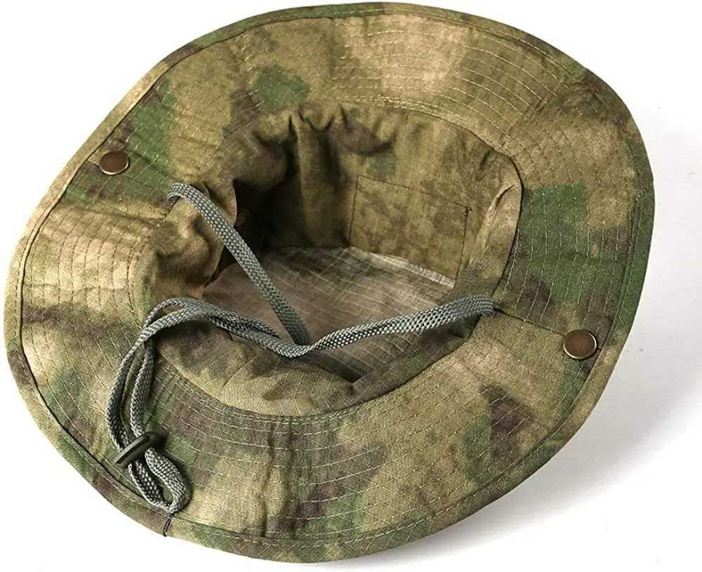 Summer Boonie Hats s Camouflage Bucket Hats Multicam Panama Hunting Hiking Outdoor Camo Panama s MenXJ250116