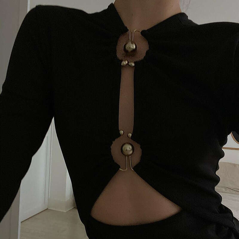 European and American winter hot selg sexy metal slim fit design sense base jumpsuit women's new casual fashion trend clothing