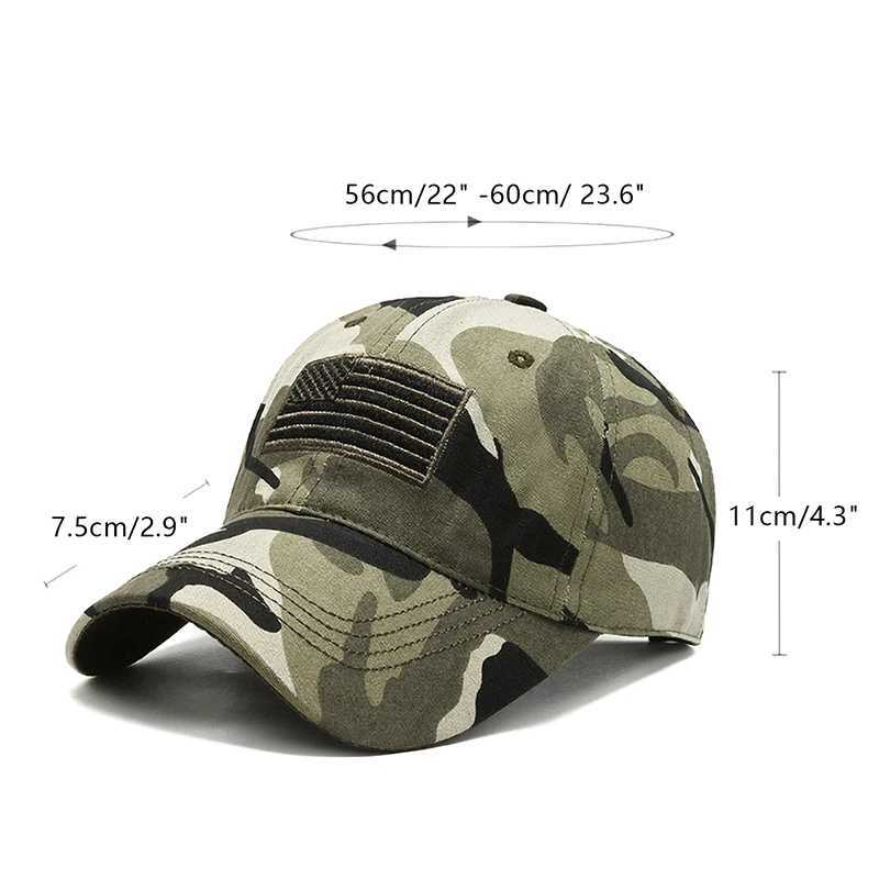 2024 New Designer Mens Military Tactical Baseball Camouflage Bone Black Green Hunting Hats For Men Casquette HommeXJ250116