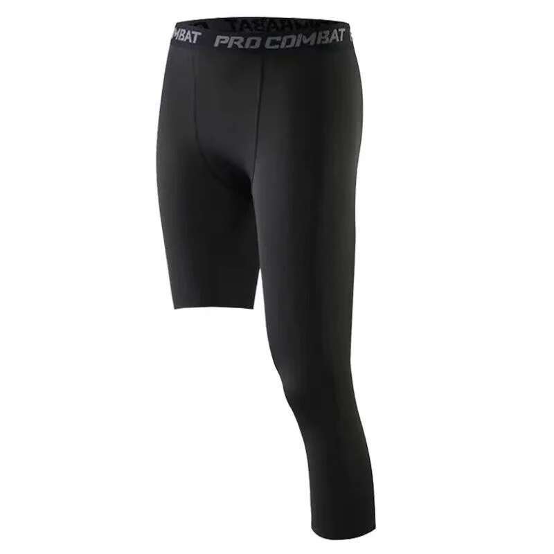 Ddmyoutdoor China Domestic Men Gym Basketball Running Sport Tights Compression Fiess Leggings Man Crossfit Cropped Pants Exercise Training Shorts