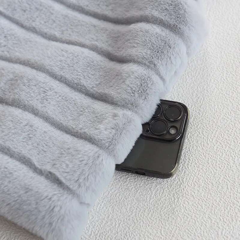 Autumn And Winter New Imitation Stand-Up Collar Artificial Fur Lady Vest Jacket