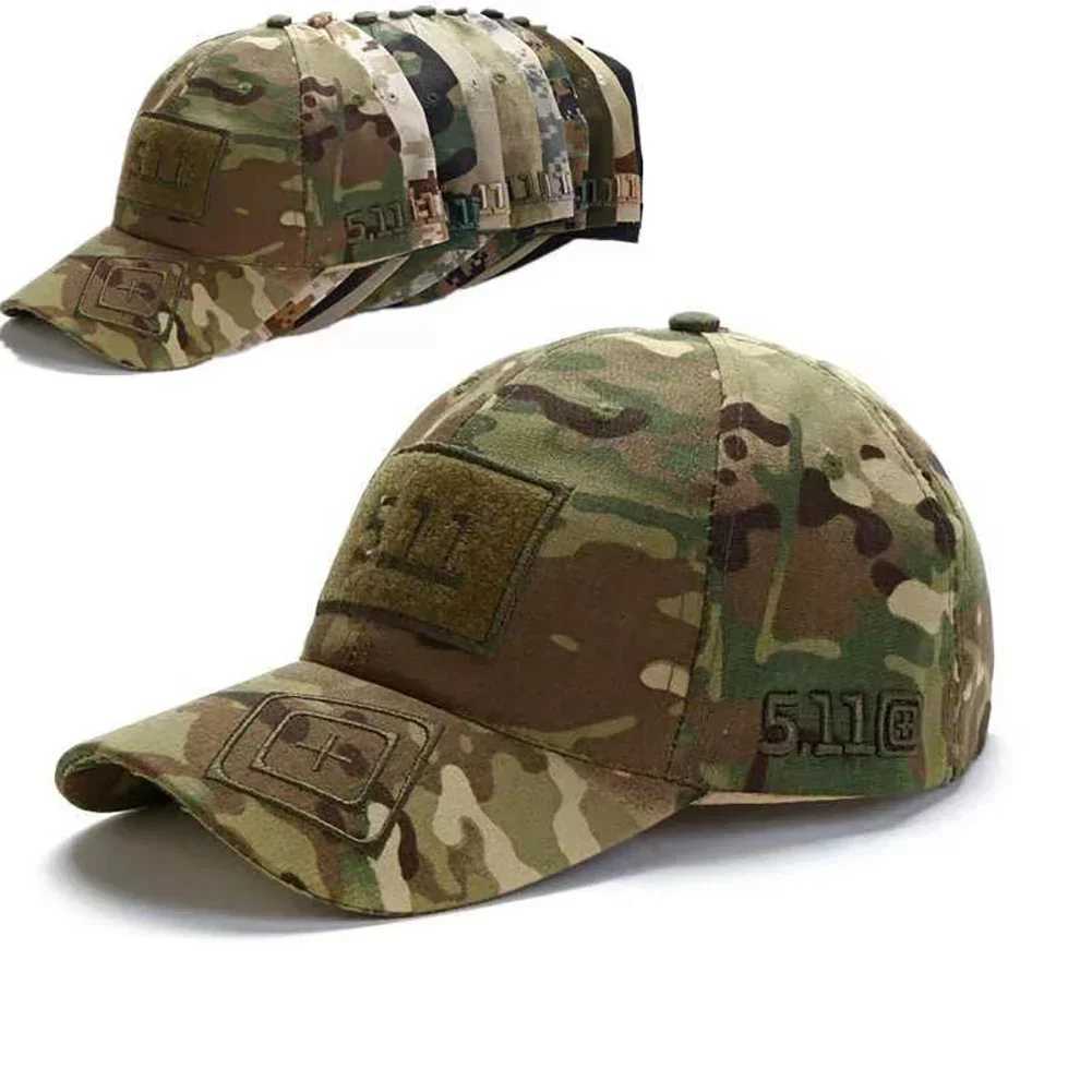 Tactical Baseball for Men Adjustab Outdoor Camouflage Hunting Hiking CS Cotton Snap Hat Trucker Summer Sun HatsXJ250116