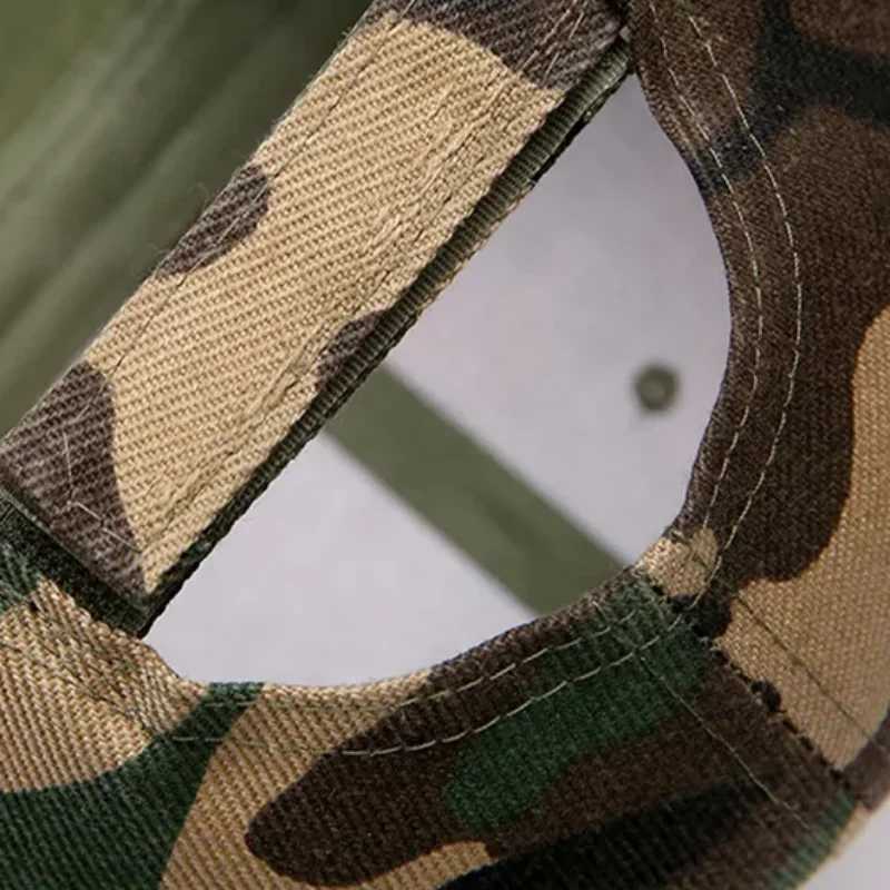 Mens Outdoor Cotton Baseball Sunscreen Sunhat Camouflage Printed Adjustab Sports Cycling Jung Hiking Anti-UV Hat VisorsXJ250116