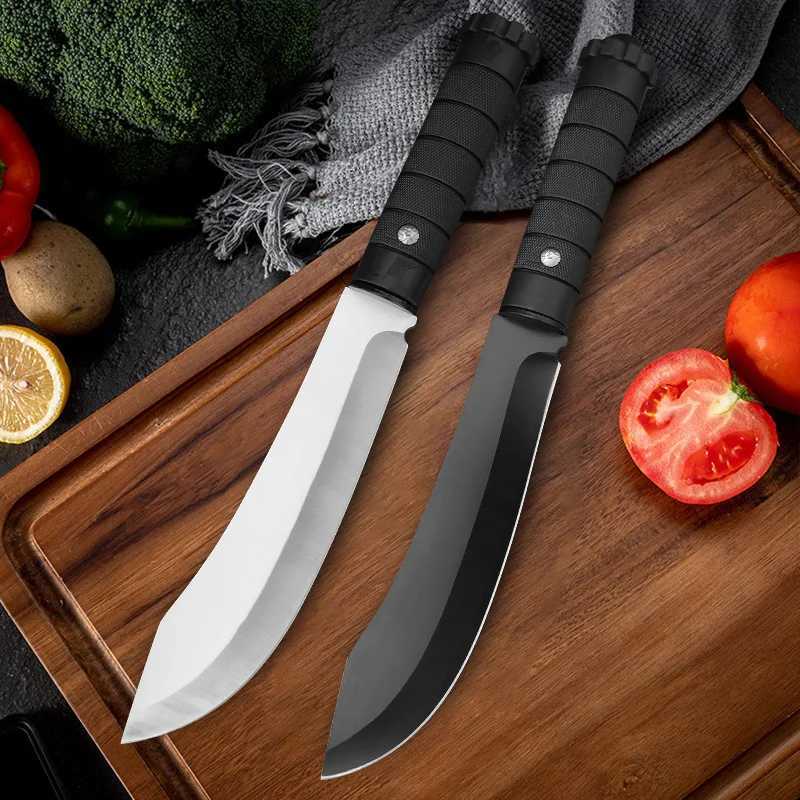 Stainless Steel Kitchen Chef Knife Meat Fish Fruit Vegetable Slicing Bone Chopping Professional Butcher Cleaver Knife with CoverXJ250117