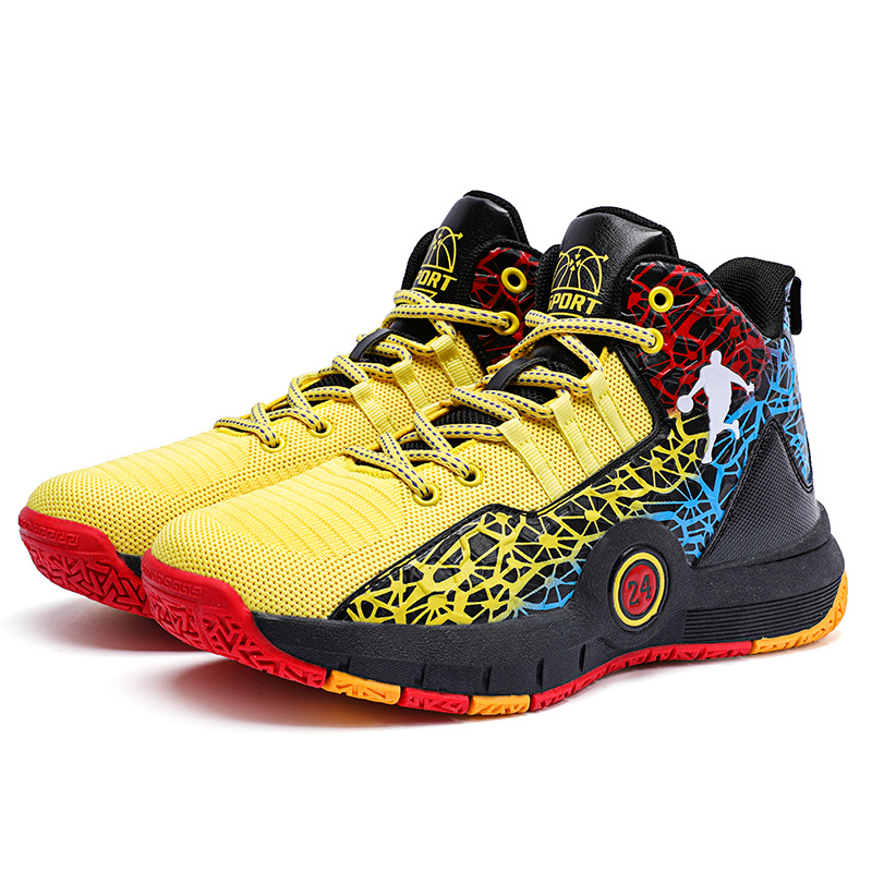 Large size foreign trade Basketball shoes male combat youth student sports shoes basketball shoes 2025 for boy boyfriend father gift eur31-44