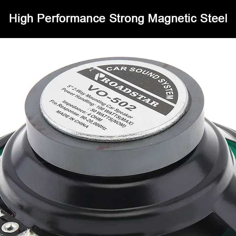 Car Audio 4/5/6.5 Inch Car Speakers HiFi Coaxial Subwoofer Universal Automotive Audio Music Full Range Frequency Car Stereo Speaker H250118