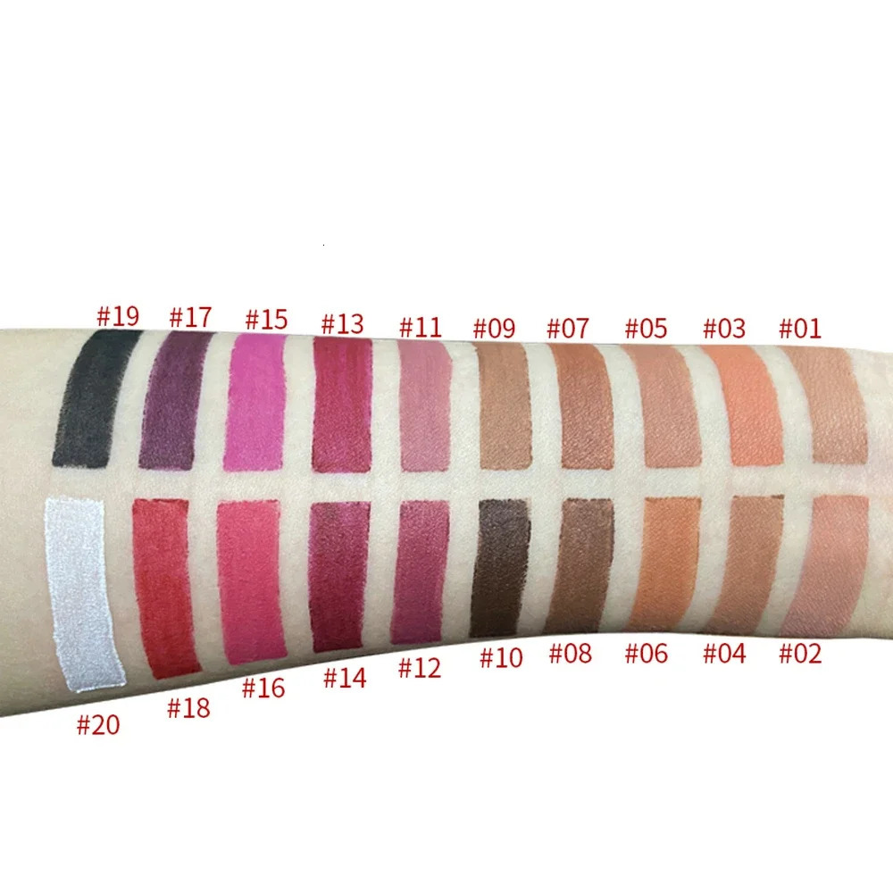 20 Color Matte Pigment Waterproof Private Label Lip Liner Custom Bulk Makeup Beauty Multi-functional Lipstick Pen Lipliner 250108