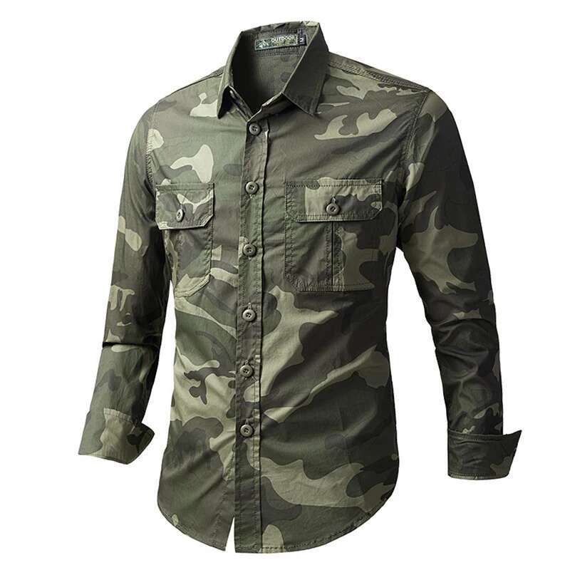 Ddmyoutdoor China Domestic Men Long Sleeve Hunting Camo Combat Quick Dry Army Military Shirts Fishing Camping Shirt Tactical Clothing