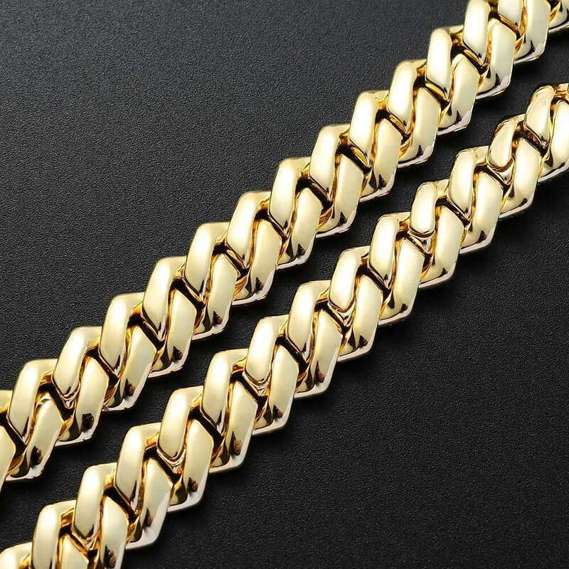 Pendant Necklaces 13mm 16 18 20 22 inches Ice Sparkg Cuban Hip Hop Mini Paving Chain Necklace Mens Jewelry BC004 J240909