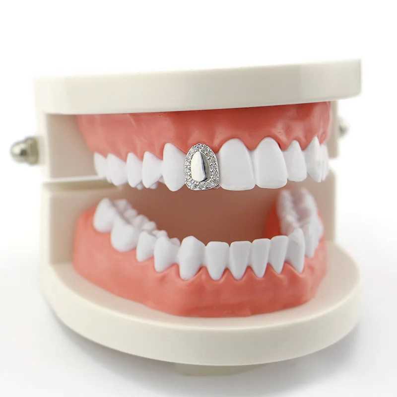 New Pure Inside Halloween Grillz Top Bootom Dental Mouth Teeth Caps Cosplay Party Rapper Hip Hop Jewelry TG061XJ250114
