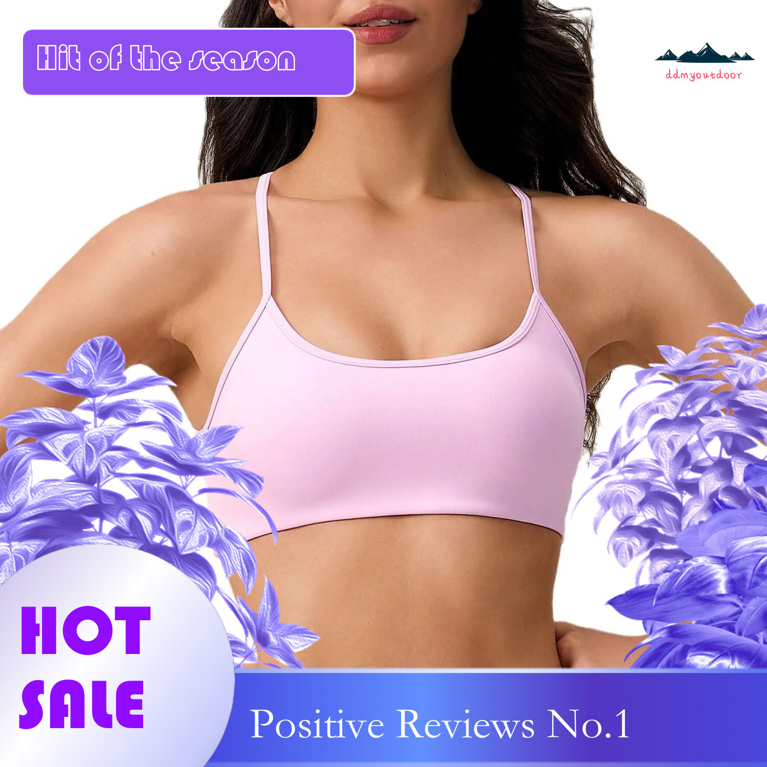 Ddmyoutdoor China Domestic Mermaid Curve Back Sports Underwear Women S Medium High Strength Yoga Wear Vest Shockproof Push Up Fiess Bra