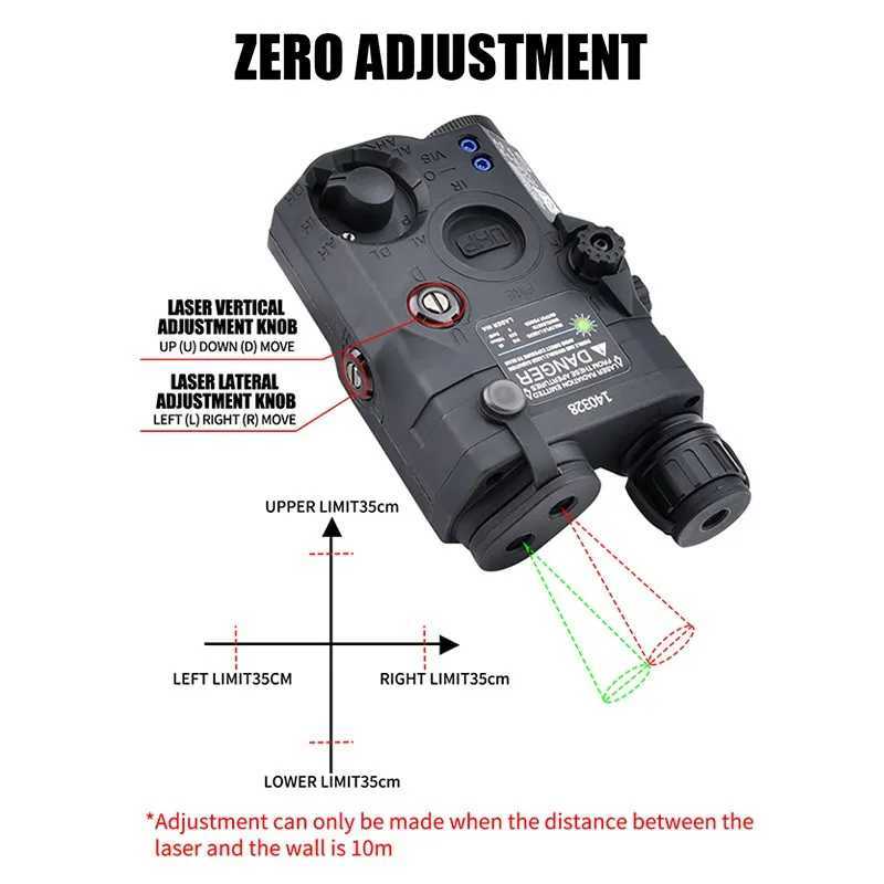 Hunting UHP AN PEQ-5 IR Red Dot Sight Blue Green Version Fit 20mm Rail Weapon Led Scout Light Airsoft Accessory Hunting LaserW241227
