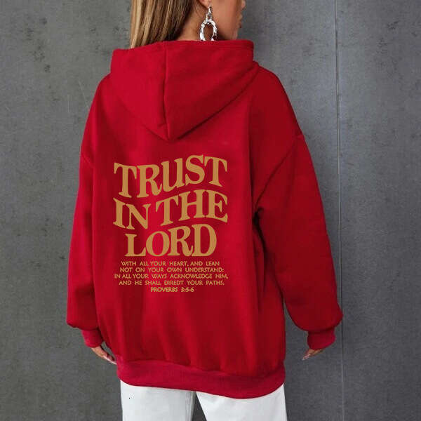 New casual men's and women's fleece with letter print kangaroo pocket, new hooded hoodie jacket