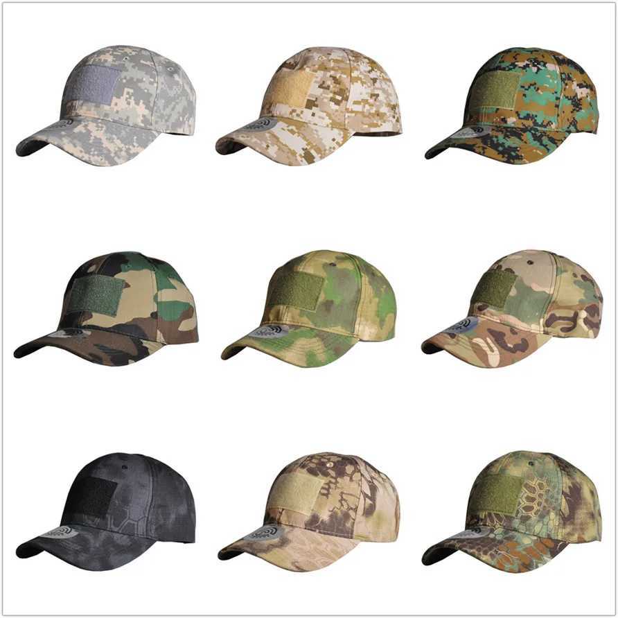 Hiking s Outdoor Hunting Tactical Adjustab Sport Snap Stripe s Camouflage Hat Camo Hat UnisexXJ250116