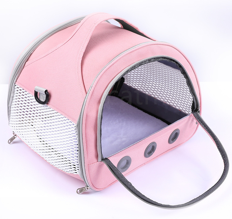 designer dog cat bag out portable pet bag pet backpack tote bag outdoor transparent cat bag teddy dog backpack cat cag large capacity side opening sch