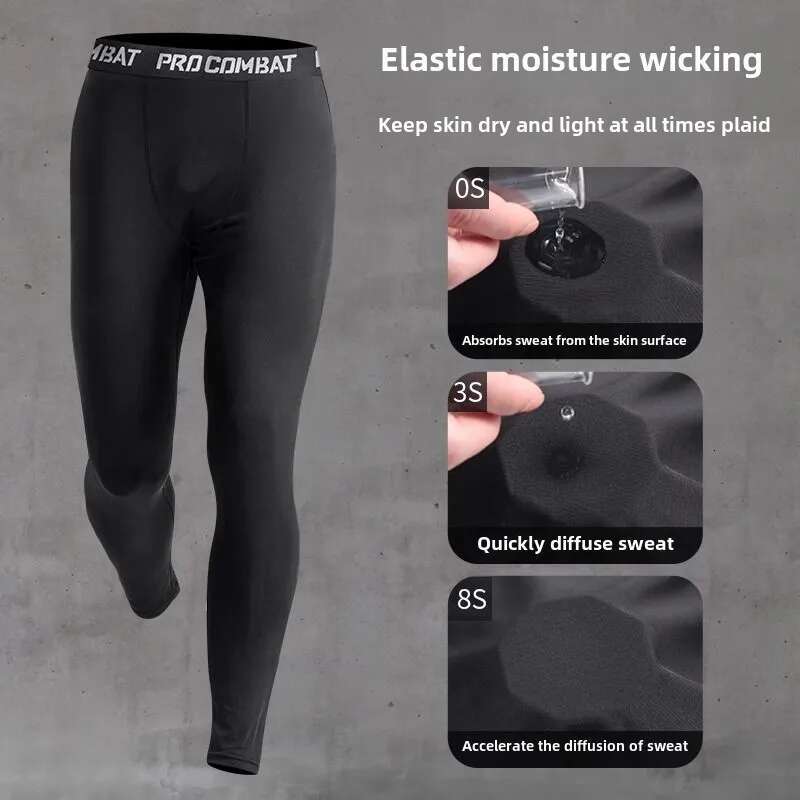 Sports Suit Quick-Dry Running Training Fiess Wear Fall Winter Morning Runs Track Field Equipment Men's Sportswear Set