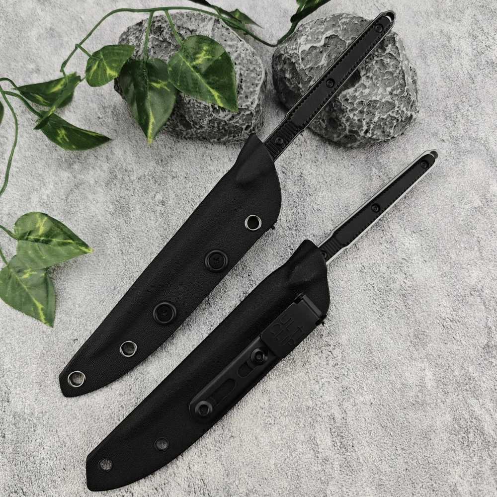 High Quality Kitchen Knife 440C Blade Aluminum Handle Multifunctional Fixed Blade Sharp Meat Cutter Stainless Steel KnifeXJ250117