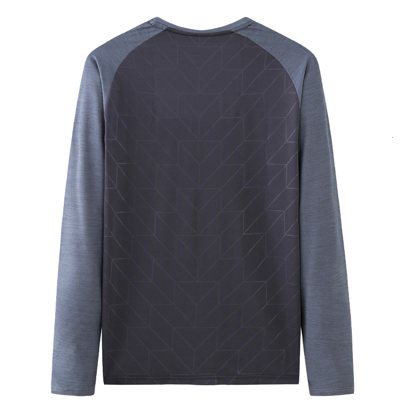 Ddmyoutdoor China Domestic Men Running Workout Long Sleeves Breathable Print Loose Fiess Jogger Fashion Sports Shirts Patchwork Quick Dry Training Tee