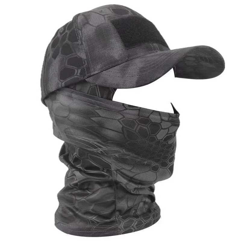 2024 Outdoor Tactical Baseball s for Men Women Summer Sun-proof Snap Sun Hats Casual Camouflage clava Half Ski MaskXJ250116