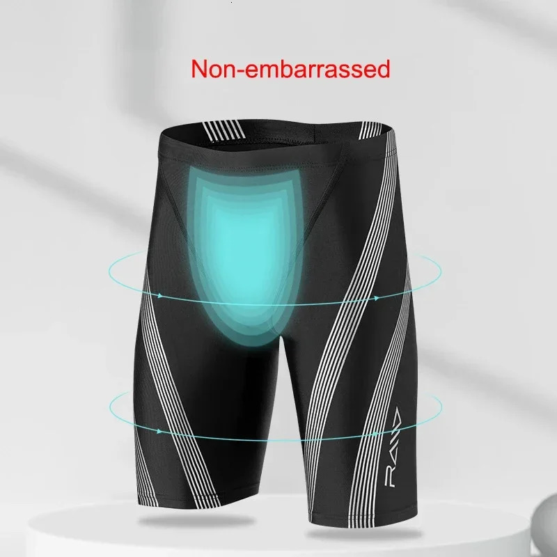YUKE Swimsuit Men Quick Dry Swimwear Swimming Top Trunks UPF50 Beach Rash Guard Short Surfing Bathing Suit Plus Size 250108