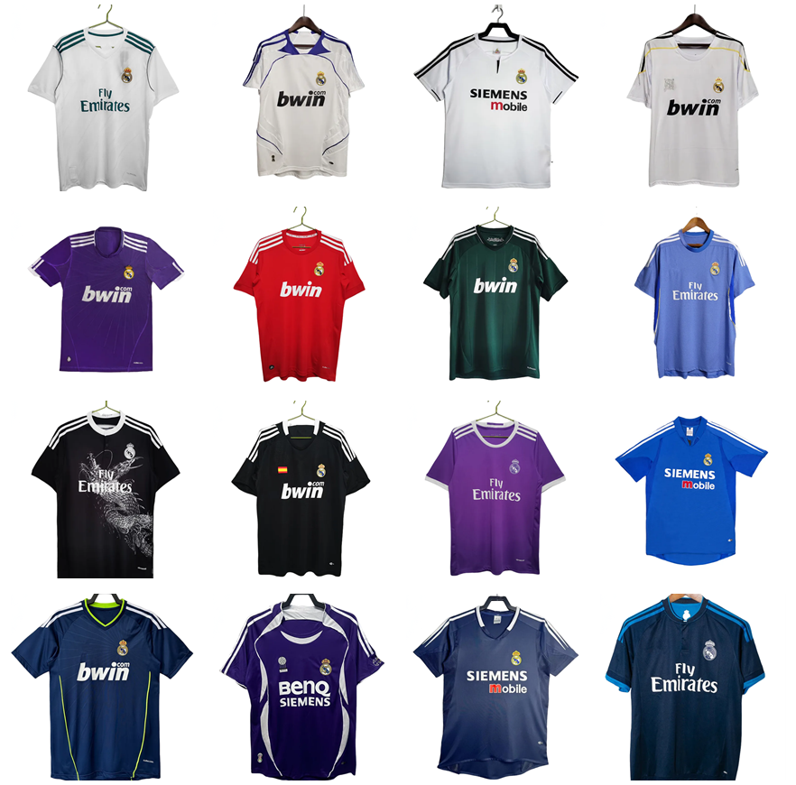 Real Retro Madrids Soccer Jerseys 2013 2014 2015 2016 2017 2018 Finals Football Shirt BENZEMA RONALDO KAKA ZIDANE SERGIO RAMOS MODRIC BALE Vintage 11 12 13 14 15 16 17 18