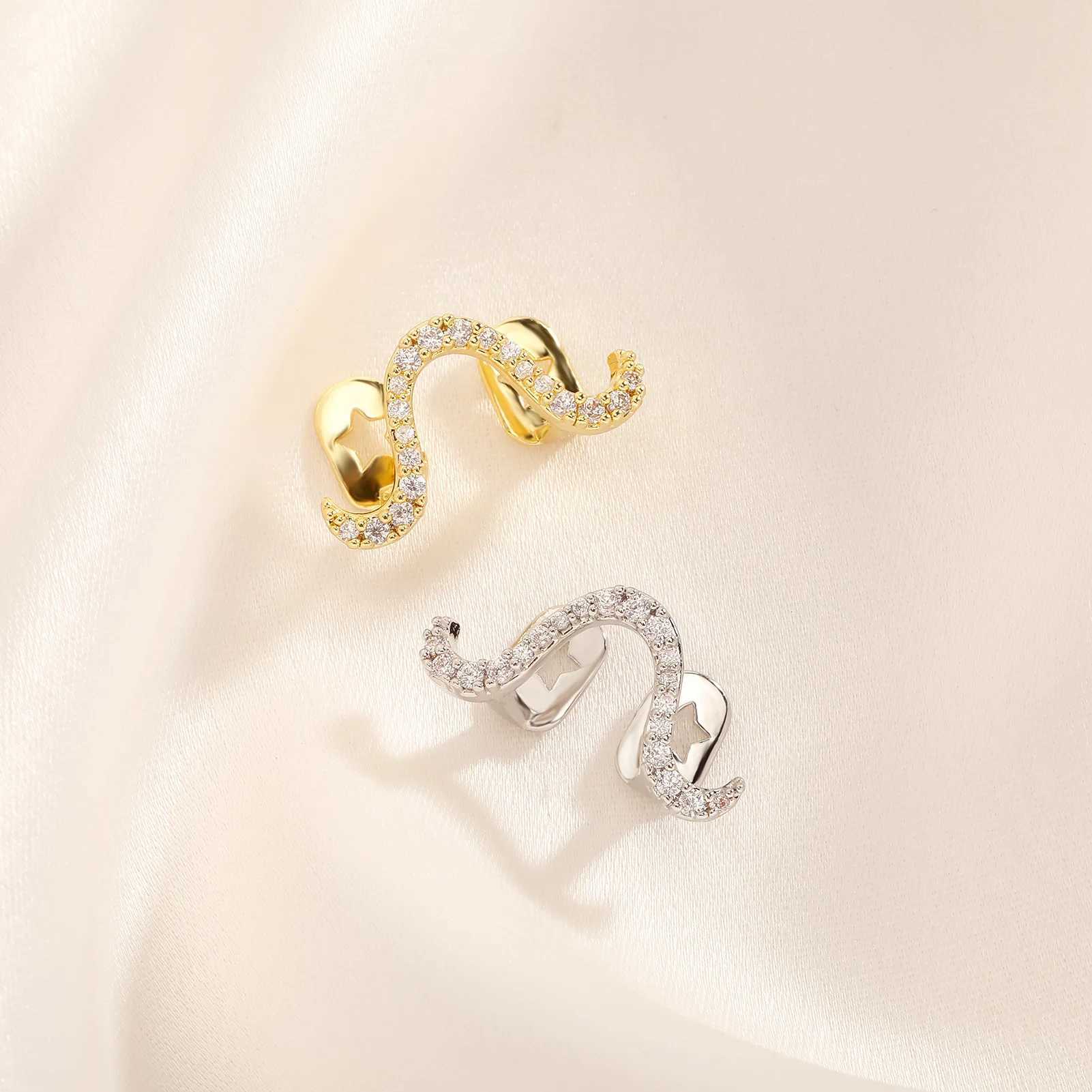 RACHELZ 2024 Single Glossy Curve Wave Teeth Grillz Hip Hop CZ Stone Zircon Tooth Caps For Women Men Couple Jewelry GiftXJ250114
