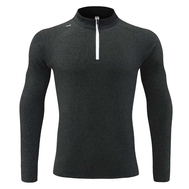 Ddmyoutdoor China Domestic Half Zipper Elastic Running Tee Breathable Outdoor Sports Cotton Bodybuilding Training Shirts Jogger Fashion Autumn Long Sl