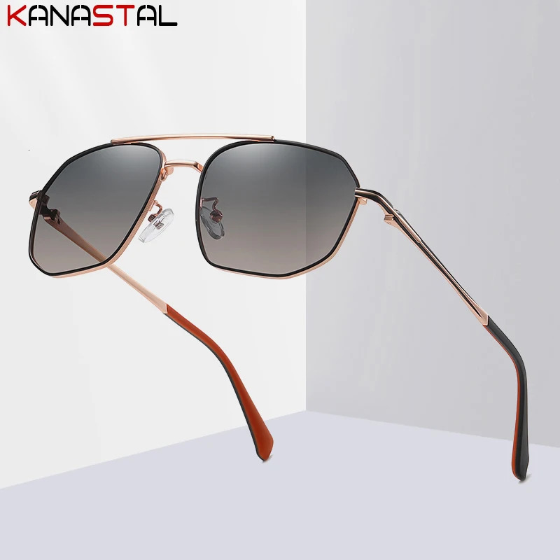 Women Anti UV Sunglasses Men Polarized Sun Glasses Metal Eyeglasses Frame Driving Camping Beach Travel Shade Eyewear 250109