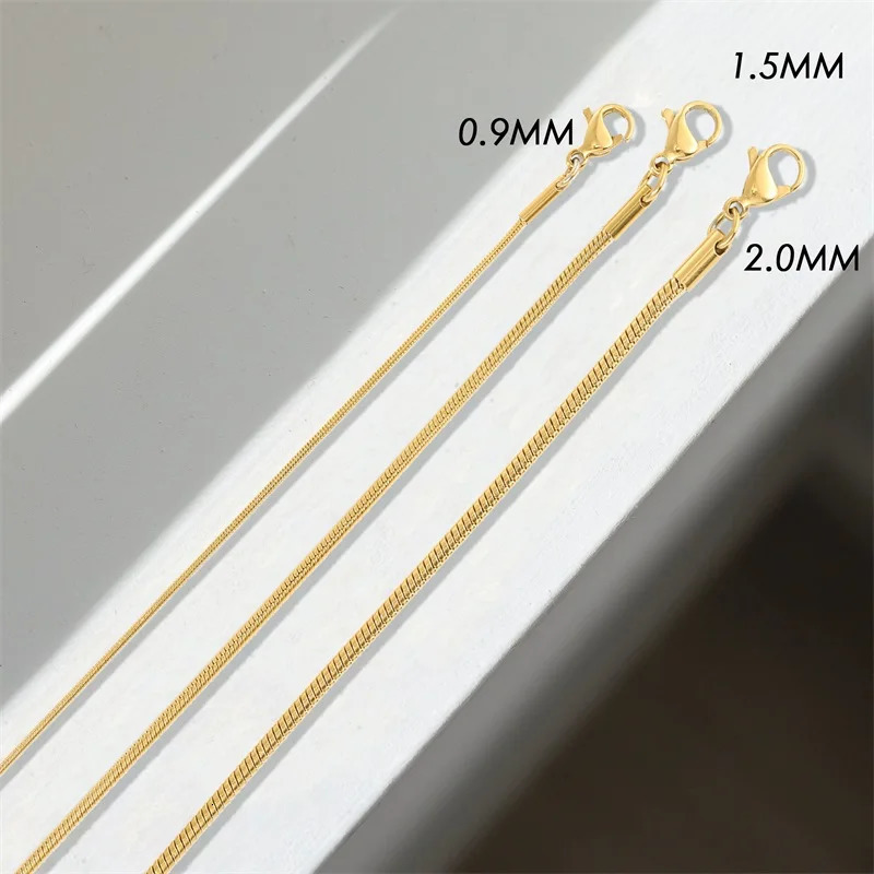 Kpop Women Neck Chain Golden Color Choker Necklaces Thin On The Minimalist Pendant Jewelry Snake Chocker Collar Girl 250114