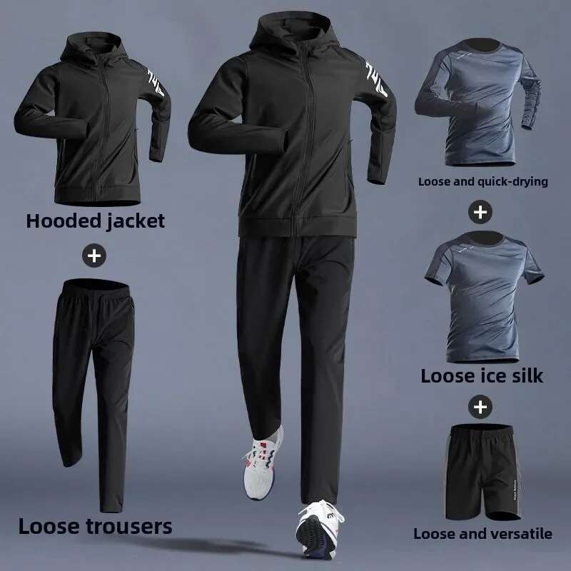 Ddmyoutdoor China Domestic Sportswear Pcs Set Quick Dry Clothes Running Cycg Jacket Spring Outdoor Fiess Leisure Men S Clothing Sports Suits