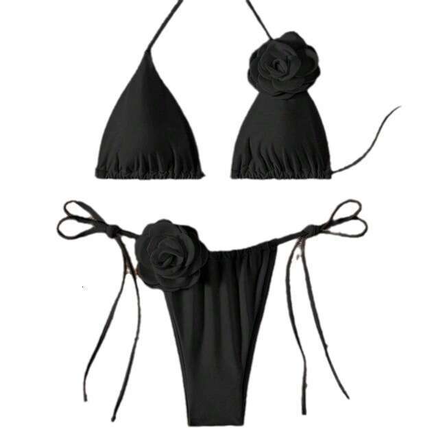 2025 New 3D Flower Set Fashion Sexy Swimsuit Bikini Women's Luxury Bikini Beach Wear Bikini Designer Swim Triangle Bikini New Product New Arrival