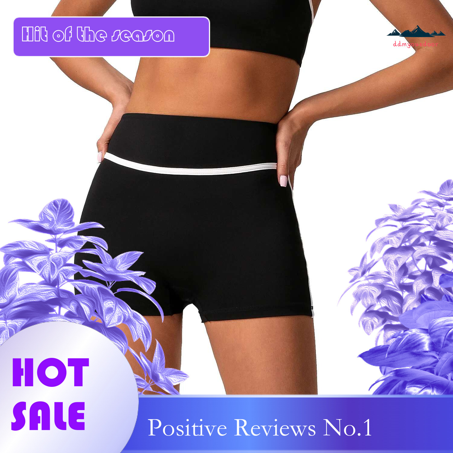 Ddmyoutdoor China Domestic Mermaid Curve Contrast High Waist Belly Yoga Tight Naked Hip Lifting Sports Shorts Women S Outer Wear Fiess Pants