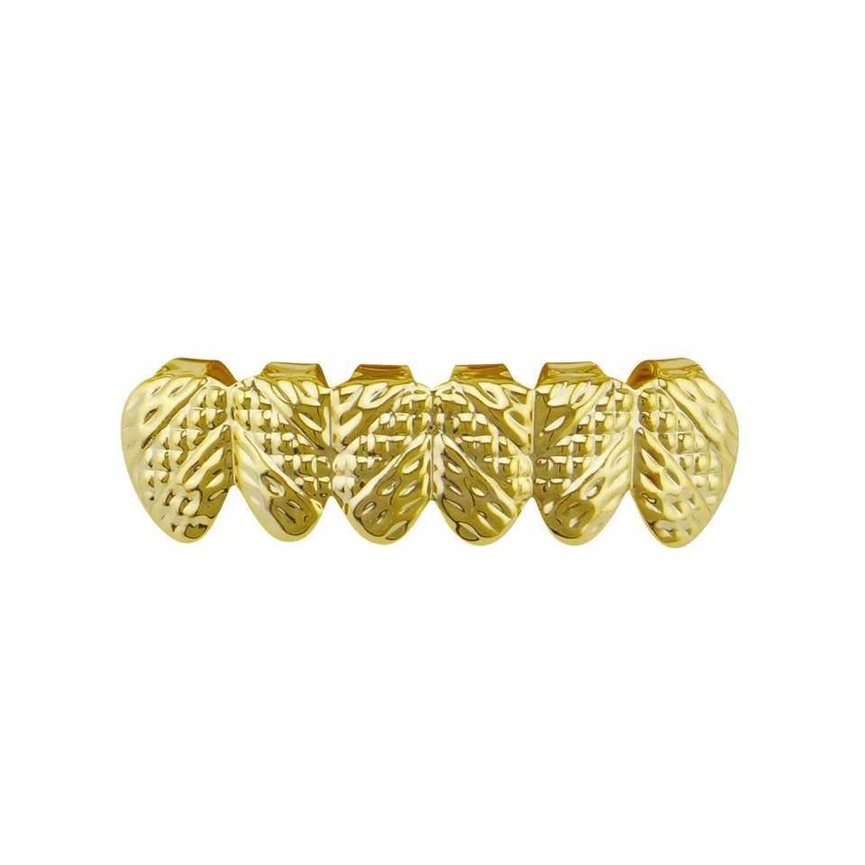 Hip-hop teeth gold-plated concave convex twill retainer Easter Halloween costume ball teeth jewelryXJ250114
