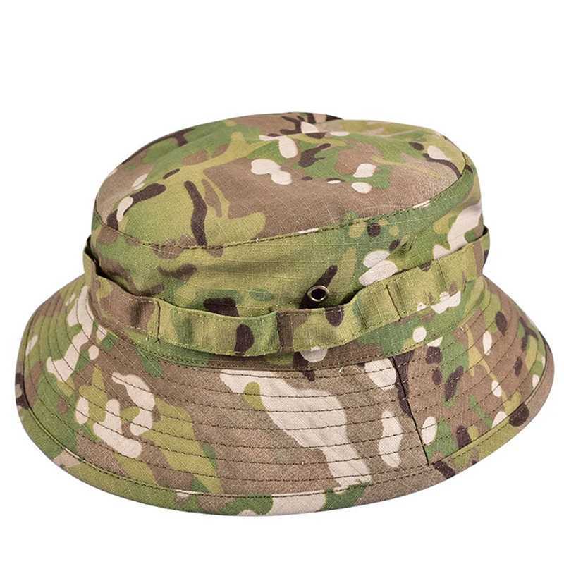 Boonie Hat Military Tactical Bucket Hats for Safari Men Women Hunting Fishing Outdoor Camo Camouflage Cotton SunXJ250116