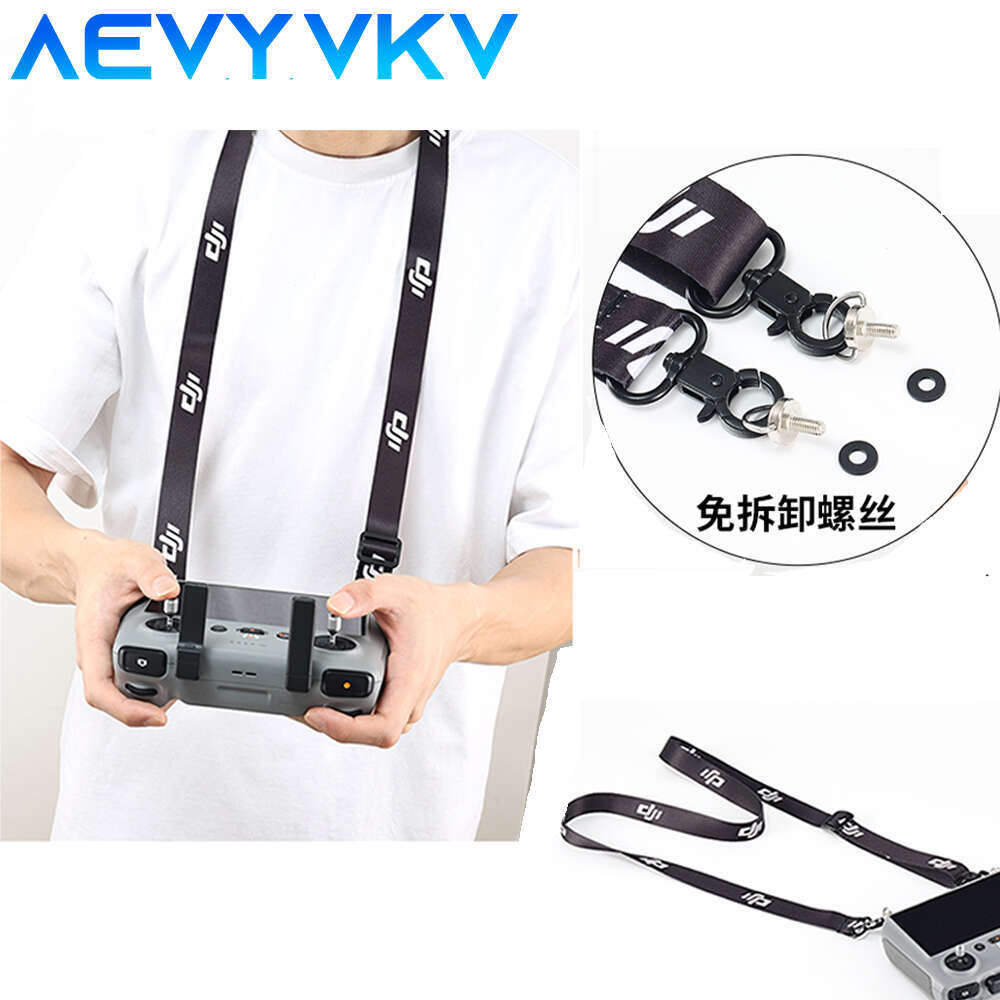 Remote contrôleur Lonyard neckstrap w Crochet à clip fixe pour Mini 2 / Mini 4 Pro / Air 2S / Mavic 3 DJI RC 2 N2 Drone Accessor