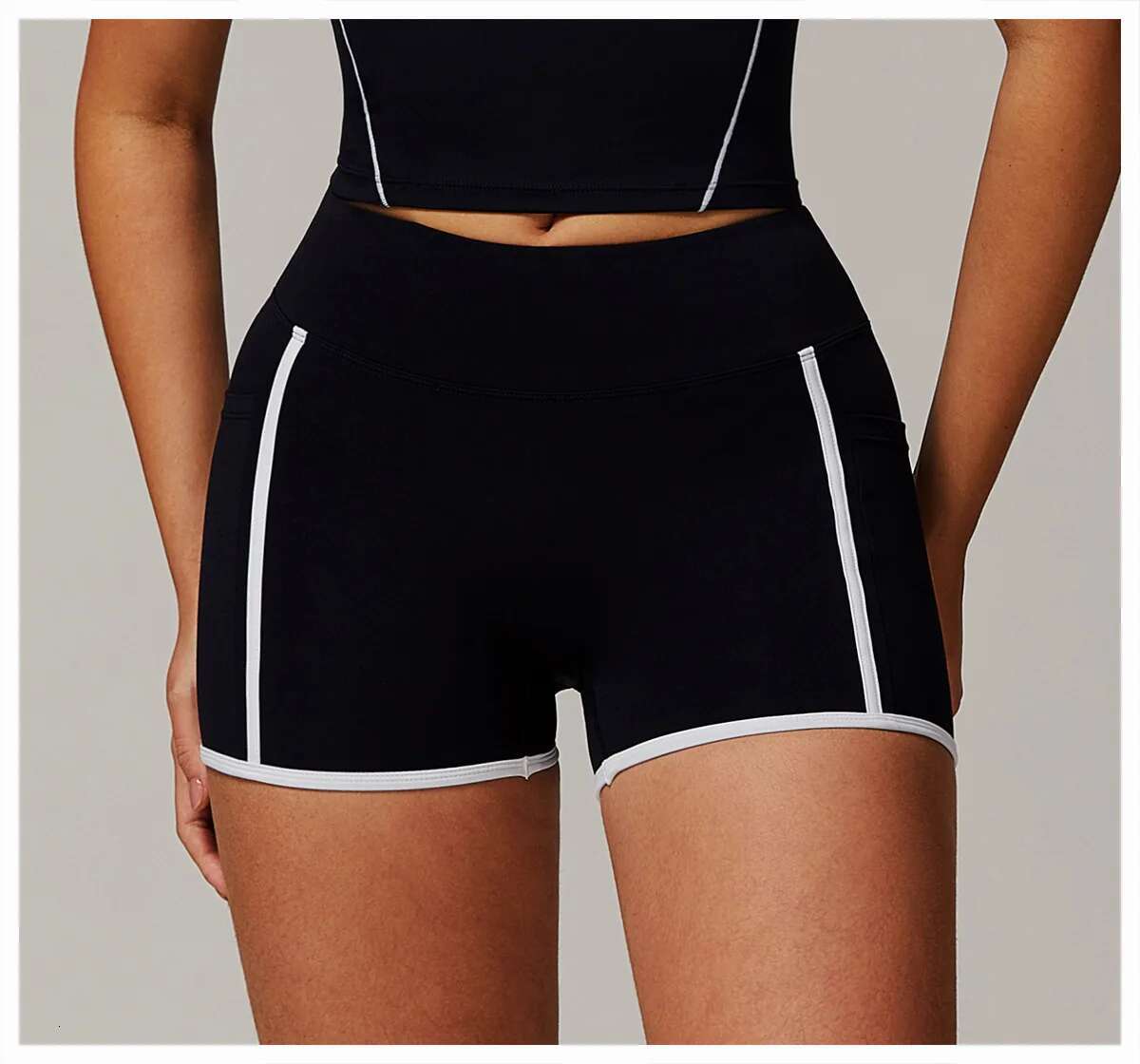 Ddmyoutdoor China Domestic Mermaid Curve Naked Yoga High Wrapped Abdomen Plastic Waist Sports Pants Fiess Outer Wear Shorts For Women