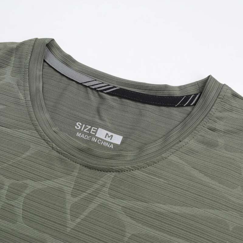 Ddmyoutdoor China Domestic Breathable Print Shirts Running Sport Training Gym Lightweight Tops Fashion Men Workout Quick Dry Short Sleeve