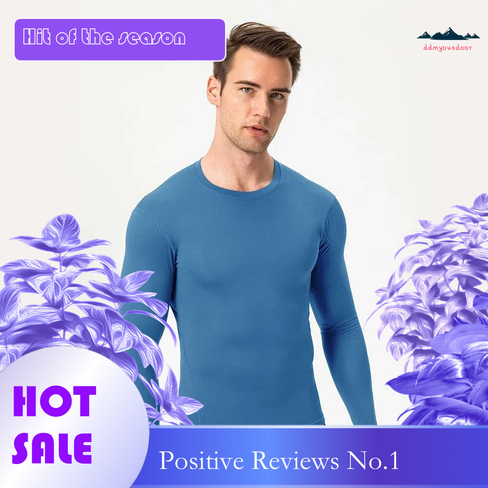 Ddmyoutdoor China Domestic Men Compression Fiess Top Quick Dry Gym Sport Shirt Long Sleeve Football T Basketball Jersey Training Running Shirts