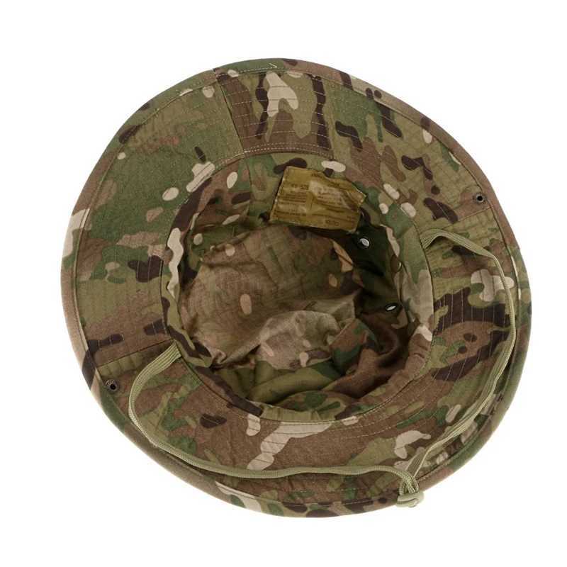 Camouflage Tactical Boonie Hats Cam Climbing Bucket Sniper Hat Men Outdoor Fishing Hiking Sun Protective Boonie sXJ250116