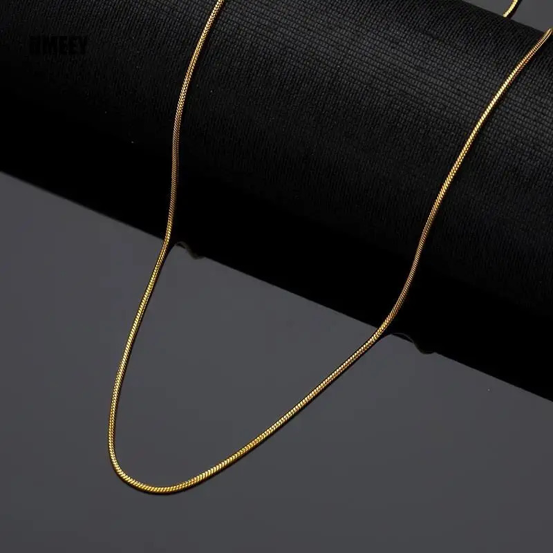 Hmeey Snake Chain Choker Stainless Steel Necklace Minimalist Collar For Women Man Jewelry Wedding Party Gift 250114