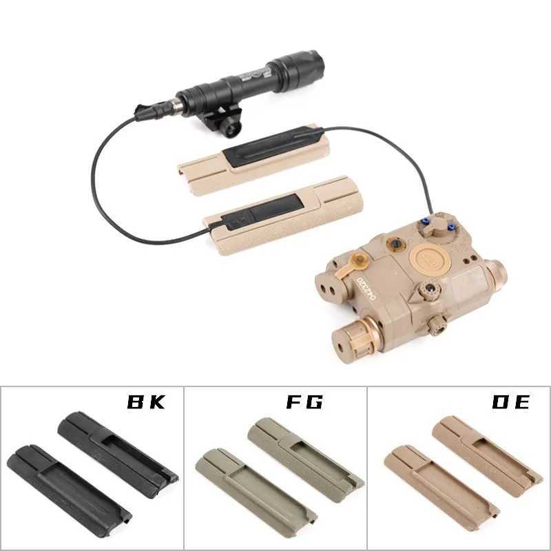 M300 M600 Flashlight PEQ Tactical Remote Switch Mounting Slot Scout Light Pressure Switch Pad Airsoft Accessories Fit 20mm RailW241227