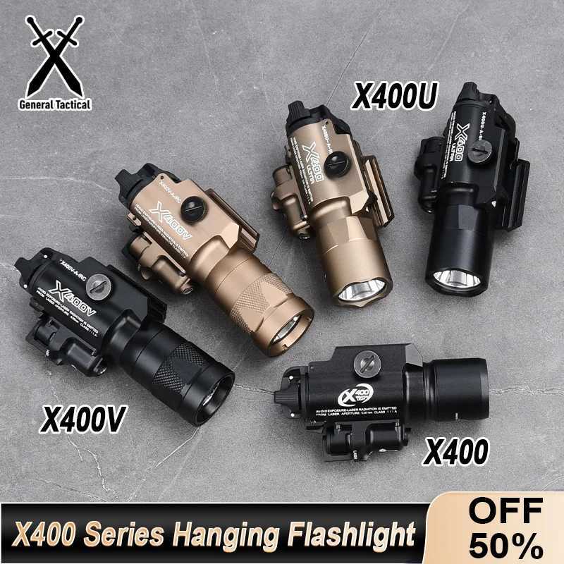 WADSN X400 Series Hanging Laser Flashlight LED Strobe For Tactical Airsoft Scout Weapon Pistol Gun Hunting Light X400V X400UW241227