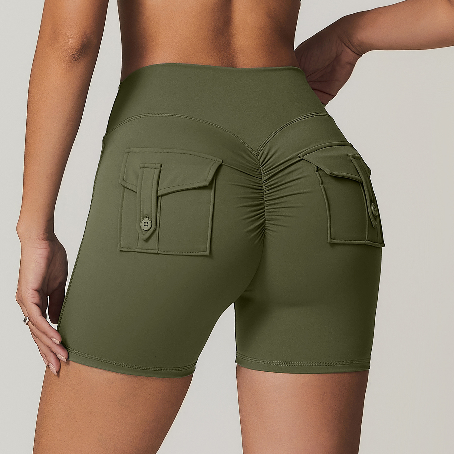 Ddmyoutdoor China Domestic Mermaid Curve Naked Women S High Waist Hip Lifting Sports Shorts Quick Drying Workwear Pocket Fiess Yoga Pants