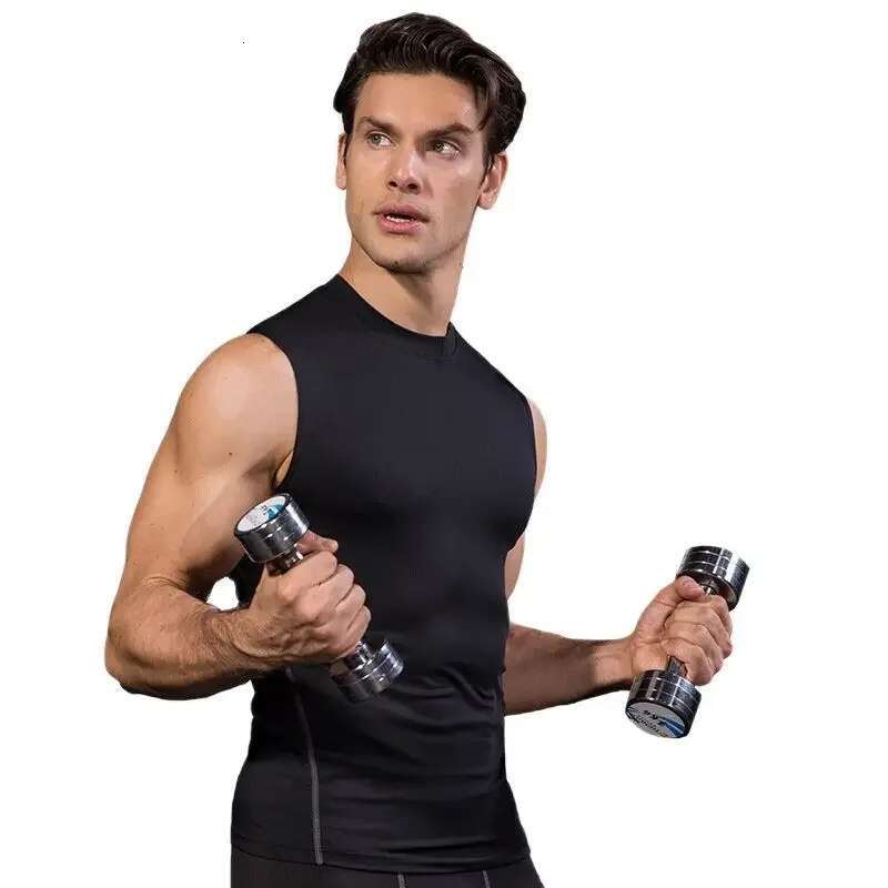 Ddmyoutdoor China Domestic Men Compression Sport Skinny Vest Tight Tank Base Layer Sleeveless T Shirt Top Singlet Sweatshirt Athletics Sportwear Activ